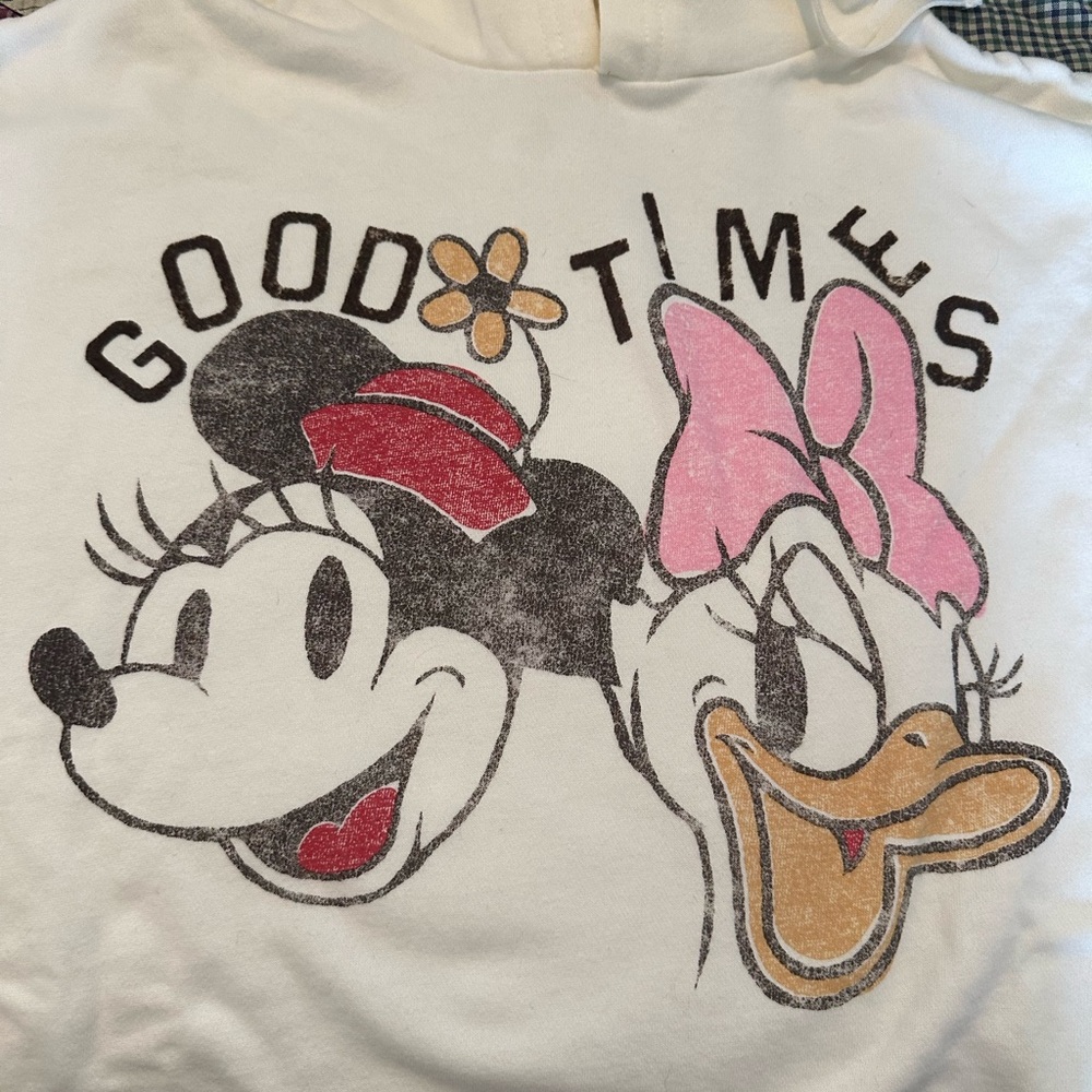 Disney Cream Hoodie with Minnie and Daisy! - Picture 2 of 5